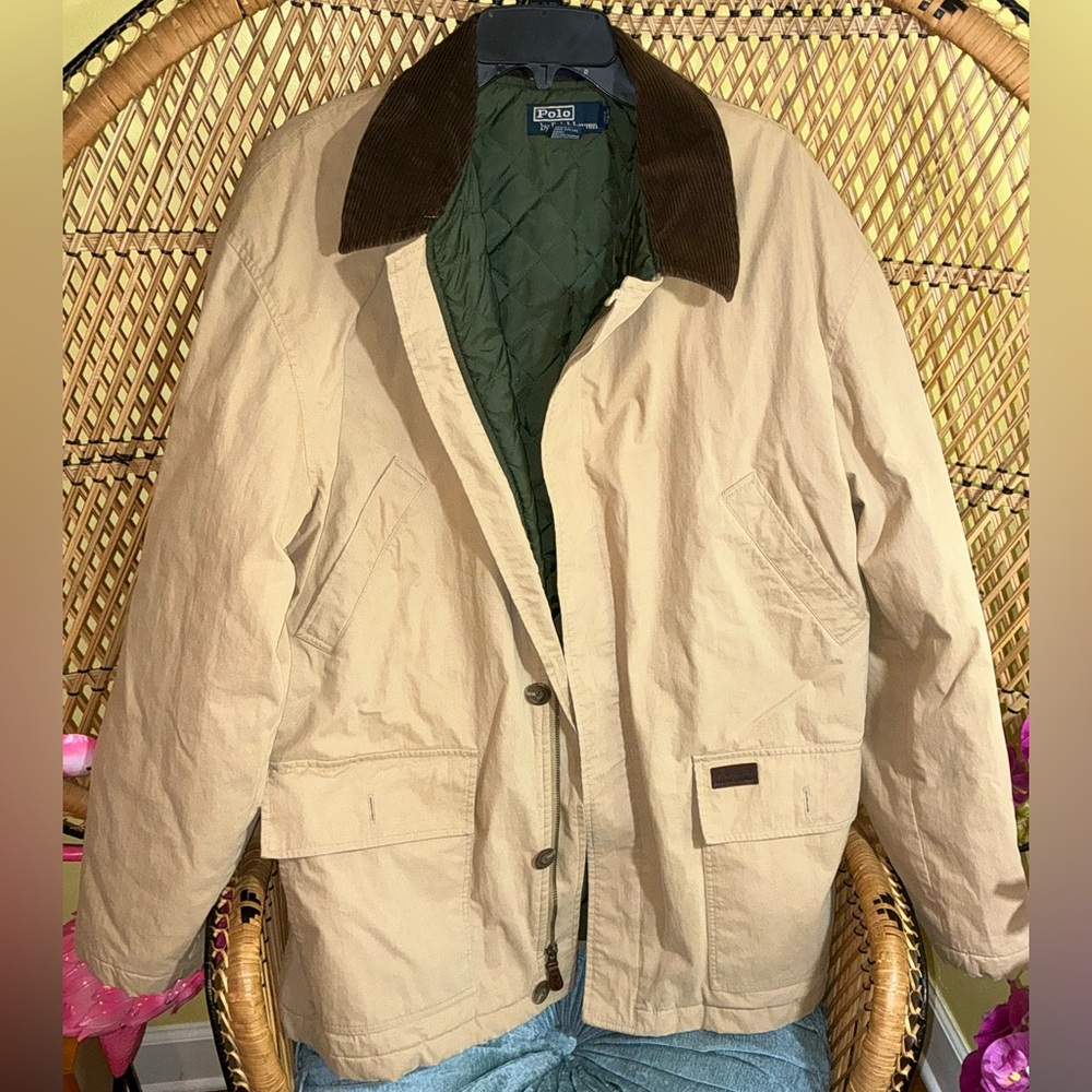 Vintage Polo Ralph Lauren Men’s Khaki Jacket Size L